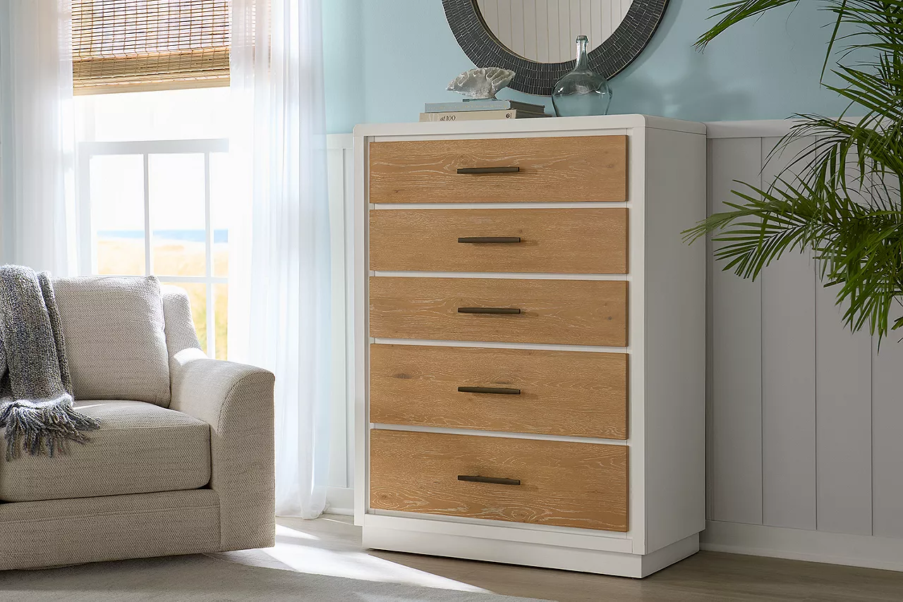 Marco master bedroom chest in a room scene